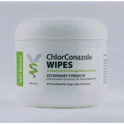 Vet Basics Chlorconazole Dog & Cat Wipes, 60 Count