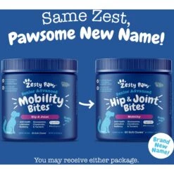 Zesty Paws Advanced Mobility Bites Chicken Flavored Soft Chews Glucosamine Hip & Joint Supplement For Senior Dogs & Blue Buffalo Life Protection Formula Senior Chicken & Brown Rice Recipe Dry Dog Food -Pet Wellness 365440 PT6. AC SS1800 V1703799076