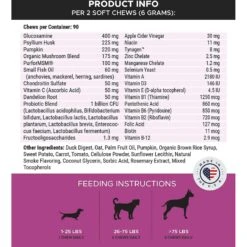 PetHonesty Duck Flavored Soft Chews Multivitamin For Senior Dogs & Blue Buffalo Homestyle Recipe Senior Chicken Dinner With Garden Vegetables Canned Dog Food -Pet Wellness 365452 PT3. AC SS1800 V1644022613