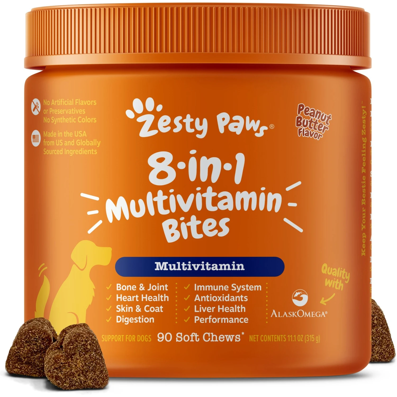 Zesty Paws 8-in-1 Bites Peanut Butter Flavored Soft Chews Multivitamin For Dogs & Purina Pro Plan Adult Sensitive Skin & Stomach Salmon & Rice Formula Dry Dog Food 2 Zesty Paws 8-in-1 Bites Peanut Butter Flavored Soft Chews Multivitamin For Dogs & Purina Pro Plan Adult Sensitive Skin & Stomach Salmon & Rice Formula Dry Dog Food - Image 2