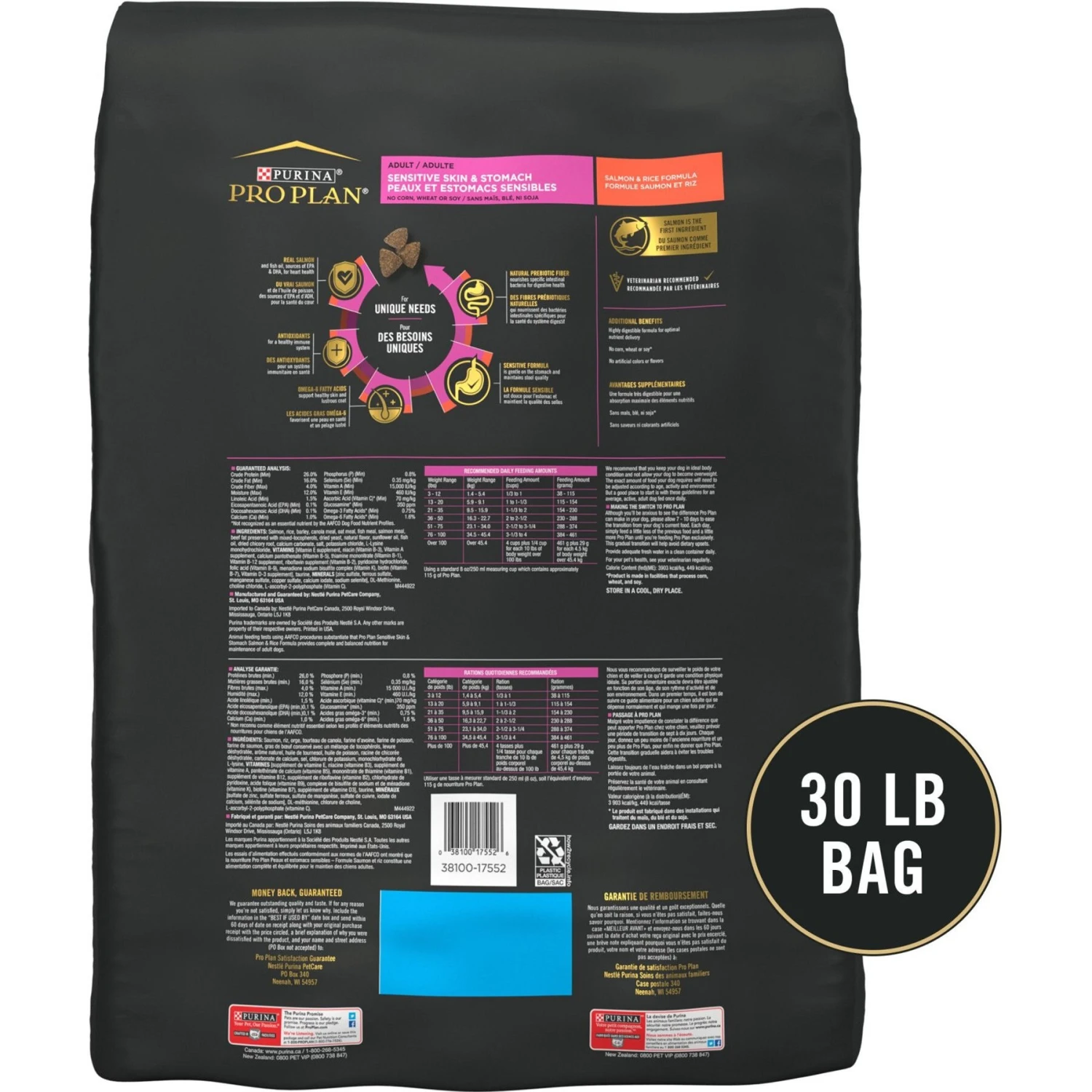 Zesty Paws 8-in-1 Bites Peanut Butter Flavored Soft Chews Multivitamin For Dogs & Purina Pro Plan Adult Sensitive Skin & Stomach Salmon & Rice Formula Dry Dog Food 7 Zesty Paws 8-in-1 Bites Peanut Butter Flavored Soft Chews Multivitamin For Dogs & Purina Pro Plan Adult Sensitive Skin & Stomach Salmon & Rice Formula Dry Dog Food - Image 7