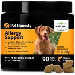 PetHonesty Duck Flavored Soft Chews Multivitamin For Senior Dogs & PetHonesty Allergy Support Salmon Flavored Soft Chews Supplement For Dogs -Pet Wellness 365488 PT5. AC SS1800 V1676651258