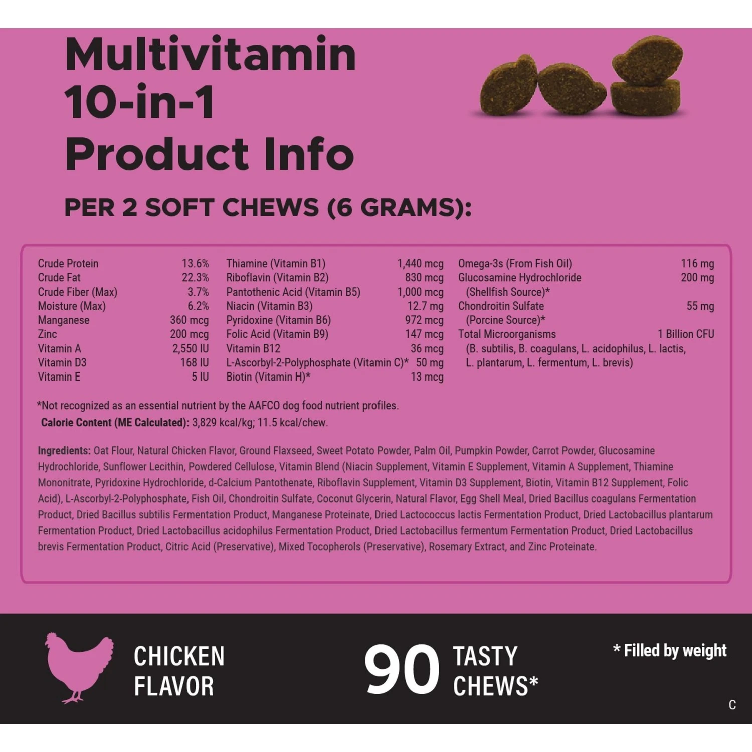 Purina Pro Plan Veterinary Diets FortiFlora Powder Digestive Supplement For Dogs & PetHonesty Multivitamin 10-in-1 Chicken Flavored Soft Chews Multivitamin For Dogs 3 Purina Pro Plan Veterinary Diets FortiFlora Powder Digestive Supplement For Dogs & PetHonesty Multivitamin 10-in-1 Chicken Flavored Soft Chews Multivitamin For Dogs - Image 3