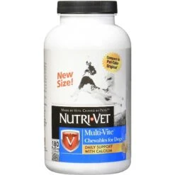 Nutri-Vet Fish Oil Softgels Skin & Coat Supplement For Dogs & Nutri-Vet Multi-Vite Chewable Tablets Multivitamin For Dogs -Pet Wellness 365500 PT5. AC SS1800 V1644016939