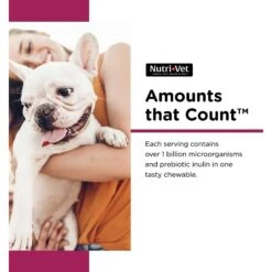 Nutri-Vet Fish Oil Softgels Skin & Coat Supplement For Dogs & Nutri-Vet Pre & Probiotics Soft Chews Digestive Supplement For Dogs -Pet Wellness 365501 PT7. AC SS1800 V1644022599