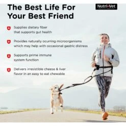 Nutri-Vet Fish Oil Softgels Skin & Coat Supplement For Dogs & Nutri-Vet Pre & Probiotics Soft Chews Digestive Supplement For Dogs -Pet Wellness 365501 PT8. AC SS1800 V1644015696