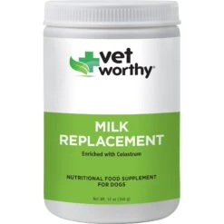Vet Worthy Puppy Milk Replacer Powder Dog Food Supplement, 12-oz Jar