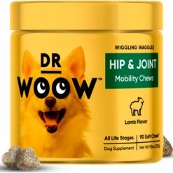 Dr Woow Hip & Joint Lamb Flavored Soft Chew Joint Supplement For Dogs, 90 Count