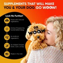 Dr Woow Hip & Joint Lamb Flavored Soft Chew Joint Supplement For Dogs, 90 Count -Pet Wellness 366508 PT3. AC SS1800 V1643908475
