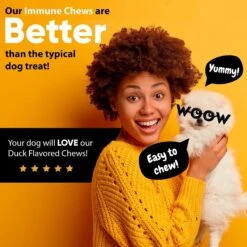 Dr Woow Duck Flavored Soft Chew Allergy & Immune Supplement For Dogs, 90 Count 15 Dr Woow Duck Flavored Soft Chew Allergy & Immune Supplement For Dogs, 90 Count -Pet Wellness 366512 PT7. AC SS1800 V1643913705