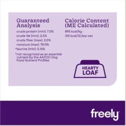 Freely Vegetarian Recipe Limited Ingredient Grain-Free Wet Dog Food 11 Freely Vegetarian Recipe Limited Ingredient Grain-Free Wet Dog Food -Pet Wellness 366888 PT4. AC SS1800 V1682517954