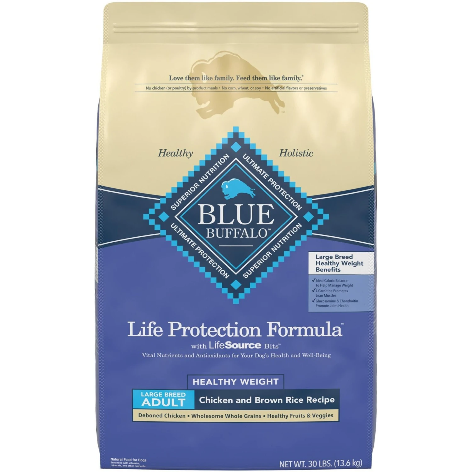 Blue Buffalo Life Protection Formula Large Breed Healthy Weight Adult Chicken & Brown Rice Recipe Dry Dog Food & Blue Buffalo True Solutions Healthy Weight Natural Weight Control Chicken Adult Wet Dog Food 6 Blue Buffalo Life Protection Formula Large Breed Healthy Weight Adult Chicken & Brown Rice Recipe Dry Dog Food & Blue Buffalo True Solutions Healthy Weight Natural Weight Control Chicken Adult Wet Dog Food - Image 6