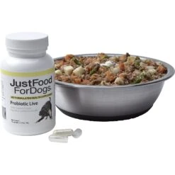 JustFoodForDogs Probiotic Live Capsule Digestive Supplement For Dogs, 60 Count 11 JustFoodForDogs Probiotic Live Capsule Digestive Supplement For Dogs, 60 Count -Pet Wellness 367576 PT8. AC SS1800 V1646782032