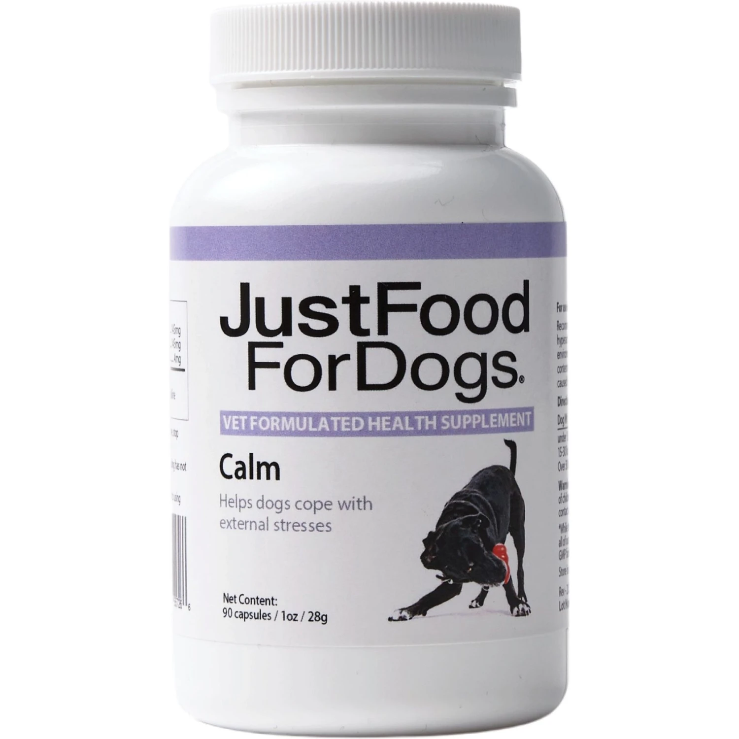 JustFoodForDogs Calm Capsule Calming Supplement For Dogs, 90 Count 1 JustFoodForDogs Calm Capsule Calming Supplement For Dogs, 90 Count