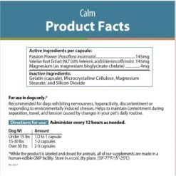 JustFoodForDogs Calm Capsule Calming Supplement For Dogs, 90 Count 10 JustFoodForDogs Calm Capsule Calming Supplement For Dogs, 90 Count -Pet Wellness 367578 PT4. AC SS1800 V1681395615