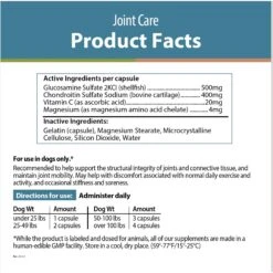 JustFoodForDogs Joint Care Capsule Joint Supplement For Dogs, 60 Count 10 JustFoodForDogs Joint Care Capsule Joint Supplement For Dogs, 60 Count -Pet Wellness 367580 PT4. AC SS1800 V1681394681