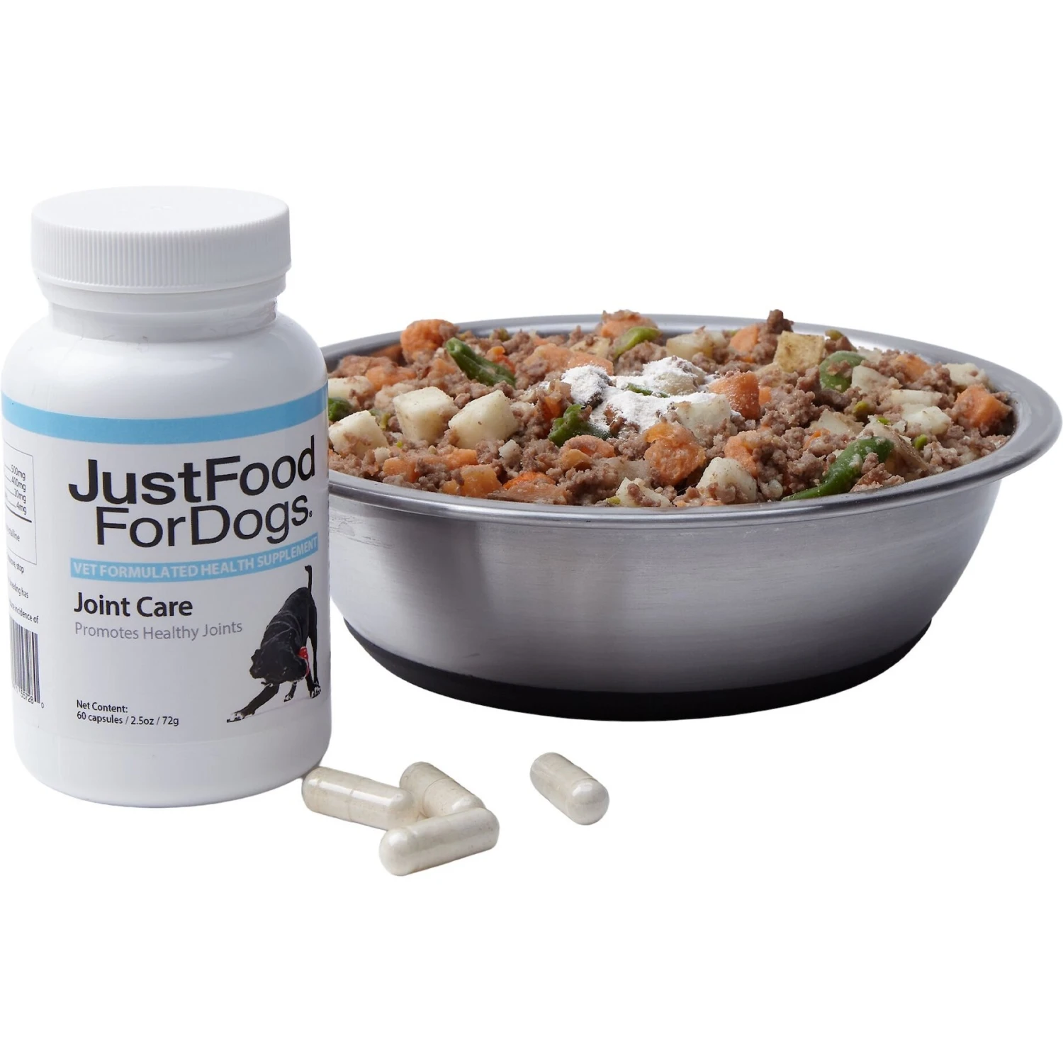 JustFoodForDogs Joint Care Capsule Joint Supplement For Dogs, 60 Count 6 JustFoodForDogs Joint Care Capsule Joint Supplement For Dogs, 60 Count - Image 6