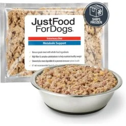 JustFoodForDogs Veterinary Diet Metabolic Support Frozen Human-Grade Fresh Dog Food