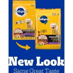 Pedigree Tender Bites Complete Nutrition Chicken & Steak Flavor Small Breed Adult Dry Dog Food -Pet Wellness 368770 PT2. AC SS1800 V1644910011