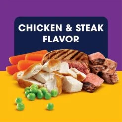 Pedigree Tender Bites Complete Nutrition Chicken & Steak Flavor Small Breed Adult Dry Dog Food -Pet Wellness 368770 PT4. AC SS1800 V1644912152
