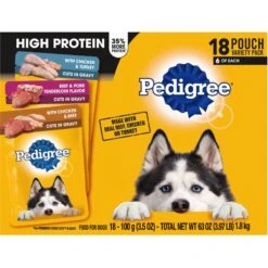 Pedigree High Protein Variety Pack Adult Dog Wet Food Pouches