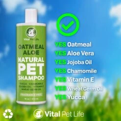 Vital Pet Life Oatmeal & Aloe Dog Shampoo, 16-oz -Pet Wellness 369340 PT4. AC SS1800 V1646946131