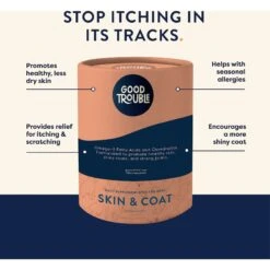 Good Trouble Skin & Coat Soft Chew Supplement For Dogs, 45 Count -Pet Wellness 369425 PT7. AC SS1800 V1645572407