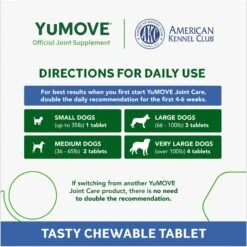 YuMOVE Joint Care Chewable Tablet Senior Dog Supplement -Pet Wellness 370322 PT5. AC SS1800 V1692979810