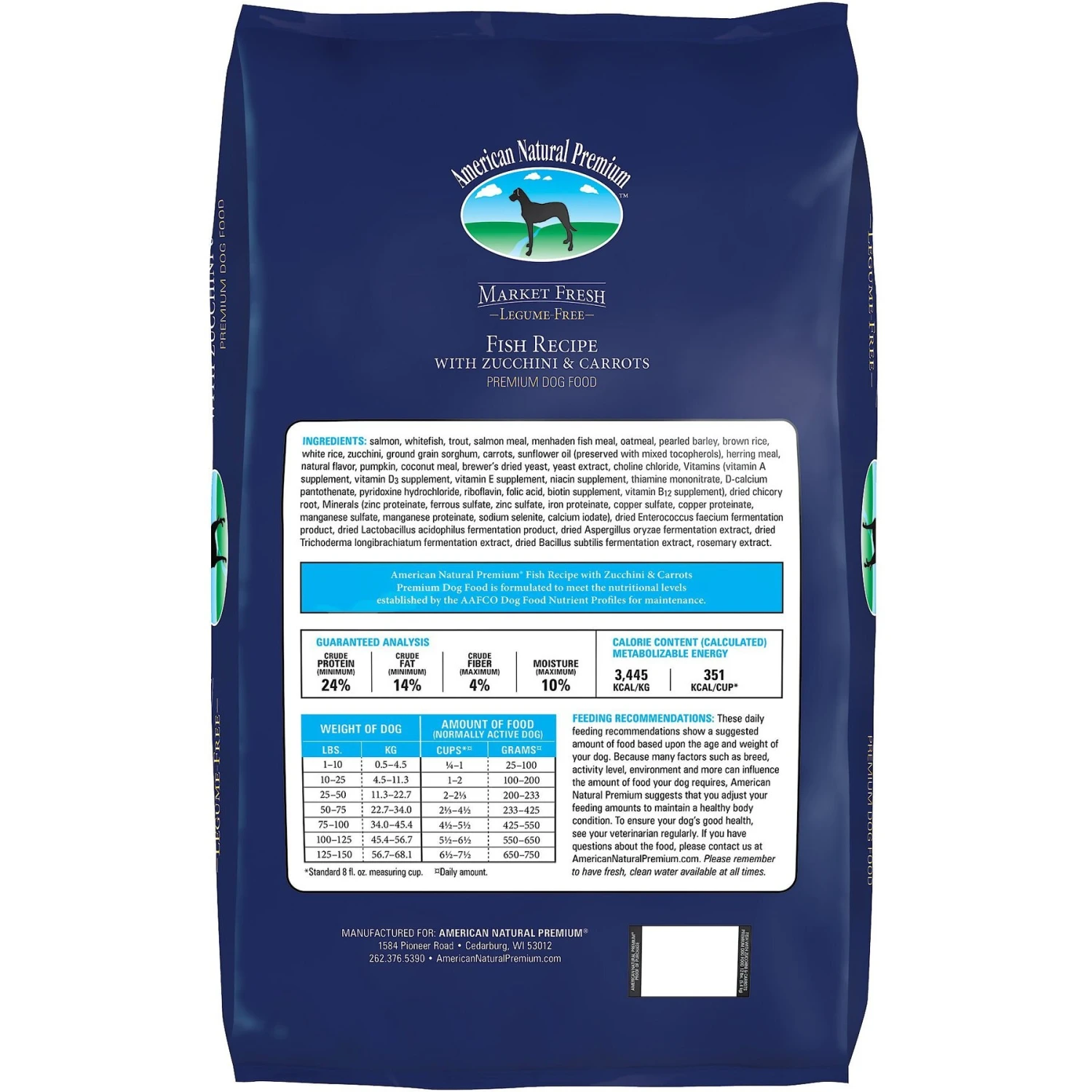 American Natural Premium Market Fresh Fish Recipe With Zucchini & Carrots Dry Dog Food 2 American Natural Premium Market Fresh Fish Recipe With Zucchini & Carrots Dry Dog Food - Image 2