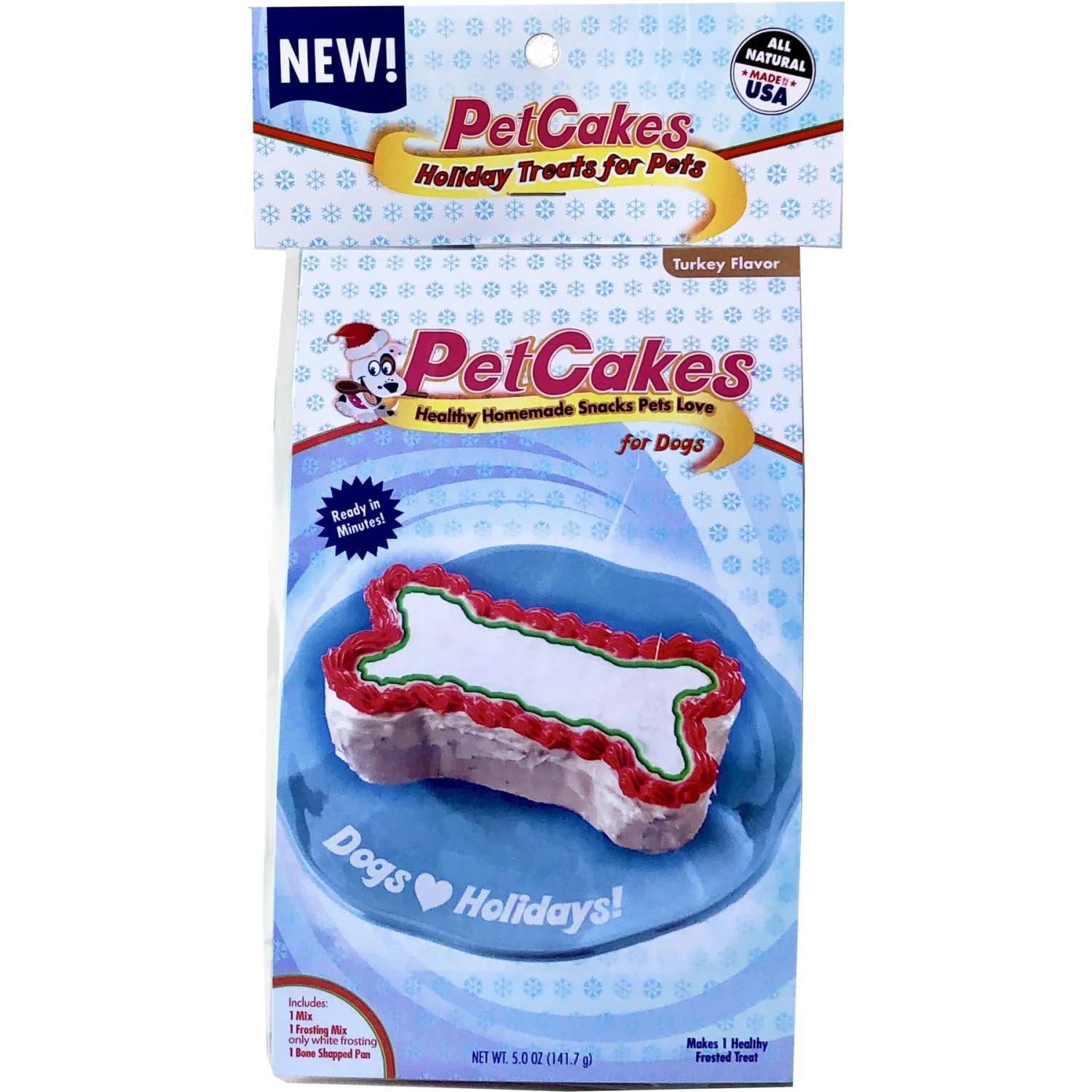 PetCakes Holiday Turkey Flavored Cake Kit Dog Treats, 5-oz Bag 1 PetCakes Holiday Turkey Flavored Cake Kit Dog Treats, 5-oz Bag