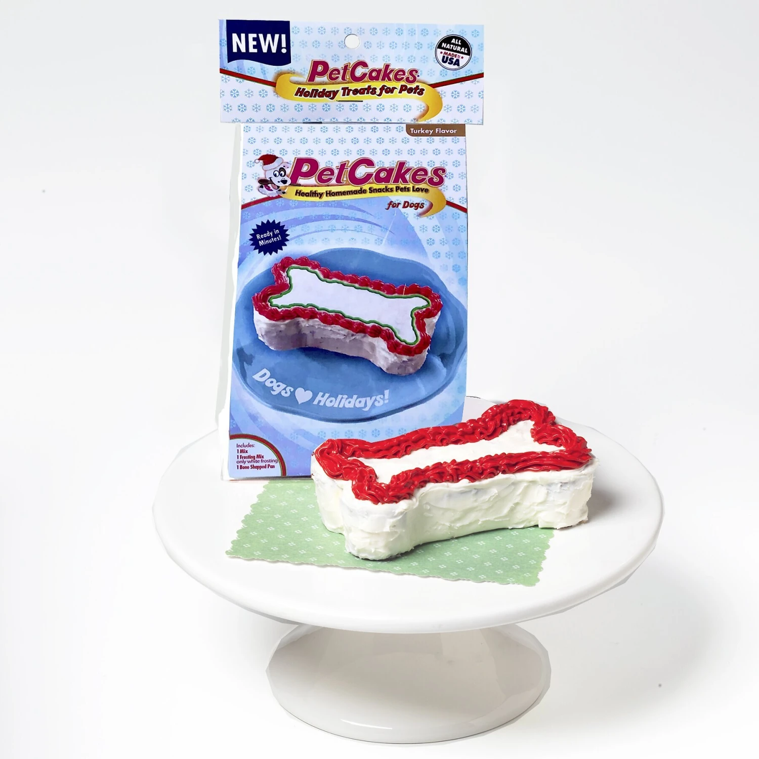 PetCakes Holiday Turkey Flavored Cake Kit Dog Treats, 5-oz Bag 2 PetCakes Holiday Turkey Flavored Cake Kit Dog Treats, 5-oz Bag - Image 2