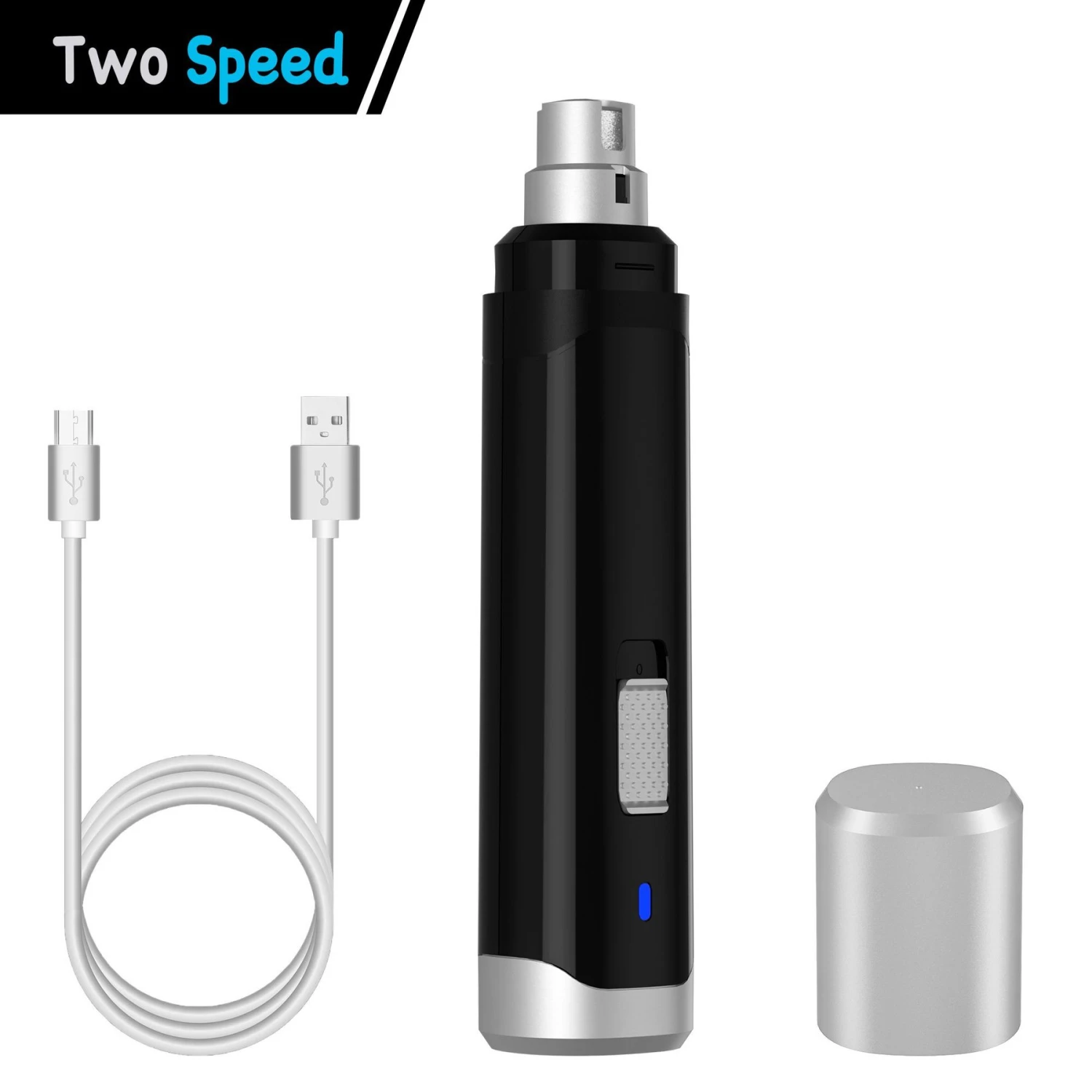 Casfuy Dog & Cat Nail Care Rechargeable Grinder, Black 1 Casfuy Dog & Cat Nail Care Rechargeable Grinder, Black