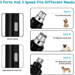 Casfuy Dog & Cat Nail Care Rechargeable Grinder, Black 9 Casfuy Dog & Cat Nail Care Rechargeable Grinder, Black -Pet Wellness 372037 PT3. AC SS1800 V1651853494