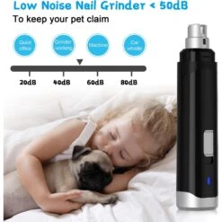 Casfuy Dog & Cat Nail Care Rechargeable Grinder, Black 10 Casfuy Dog & Cat Nail Care Rechargeable Grinder, Black -Pet Wellness 372037 PT4. AC SS1800 V1651853185