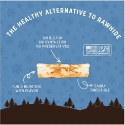 Earth Animal No-Hide Long Lasting Natural Rawhide Alternative The Feast Recipe Small Chew Dog Treats, 2 Count -Pet Wellness 372305 PT2. AC SS1800 V1691614626