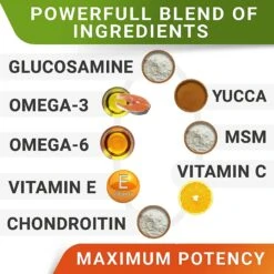 StrellaLab Glucosamine Advanced Mobility With Omega-3 Fish Oil Joint Supplement Dog Chews 9 StrellaLab Glucosamine Advanced Mobility With Omega-3 Fish Oil Joint Supplement Dog Chews -Pet Wellness 372314 PT3. AC SS1800 V1647640012