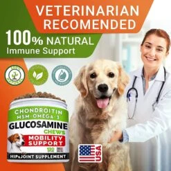 StrellaLab Glucosamine Advanced Mobility With Omega-3 Fish Oil Joint Supplement Dog Chews 11 StrellaLab Glucosamine Advanced Mobility With Omega-3 Fish Oil Joint Supplement Dog Chews -Pet Wellness 372314 PT5. AC SS1800 V1647638304