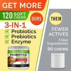 StrellaLab Dog Probiotics Enzymes Prebiotics Fiber Digestive Supplement 10 StrellaLab Dog Probiotics Enzymes Prebiotics Fiber Digestive Supplement -Pet Wellness 372317 PT3. AC SS1800 V1647637359