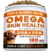 StrellaLab Fish Oil DHA + EPA Omega-3 Soft Chews Dog Skin & Coat Supplement