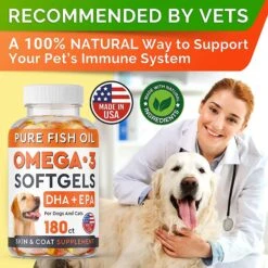 StrellaLab DHA + EPA Omega-3 Fish Oil Softgels Dog Skin & Coat Supplement, 180 Count 13 StrellaLab DHA + EPA Omega-3 Fish Oil Softgels Dog Skin & Coat Supplement, 180 Count -Pet Wellness 372322 PT6. AC SS1800 V1647640003