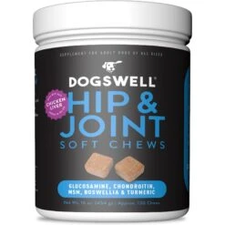 Dogswell Hip & Joint Chicken Liver Flavored Soft Chew Joint Supplement For Dogs