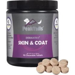 PeakTails Dermatrix Skin & Coat Dog Supplement