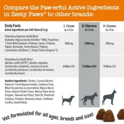Zesty Paws Vet Strength Pre, Post, & Probiotic Soft Chews Gut Flora & Digestive Supplement For Dogs 13 Zesty Paws Vet Strength Pre, Post, & Probiotic Soft Chews Gut Flora & Digestive Supplement For Dogs -Pet Wellness 373282 PT4. AC SS1800 V1699634593