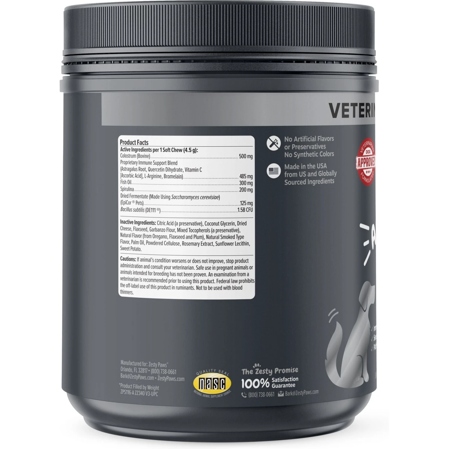 Zesty Paws Vet Strength Allergy & Immune Bites Soft Chews Fish Oil Supplement For Dogs 6 Zesty Paws Vet Strength Allergy & Immune Bites Soft Chews Fish Oil Supplement For Dogs - Image 6