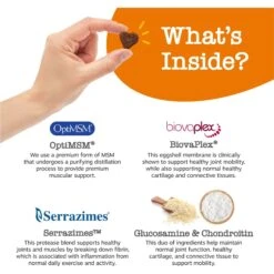 Zesty Paws Vet Strength Hip & Joint Soft Chews Glucosamine Mobility Supplement For Dogs -Pet Wellness 373286 PT3. AC SS1800 V1699635039