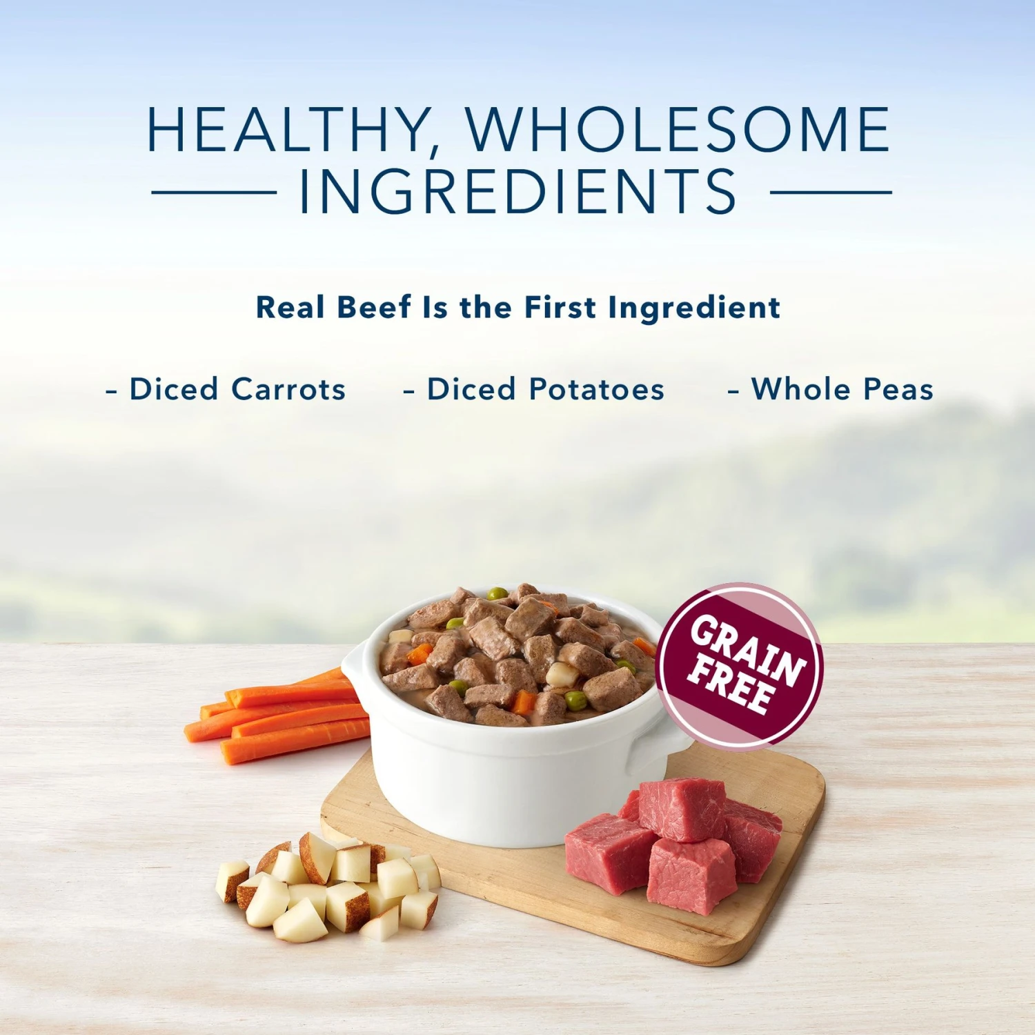 Blue Buffalo Blue's Hearty Beef Stew Grain-Free Canned Dog Food 3 Blue Buffalo Blue's Hearty Beef Stew Grain-Free Canned Dog Food - Image 3