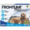 Frontline Plus Flea & Tick Spot Treatment For Medium Dogs, 23-44 Lbs