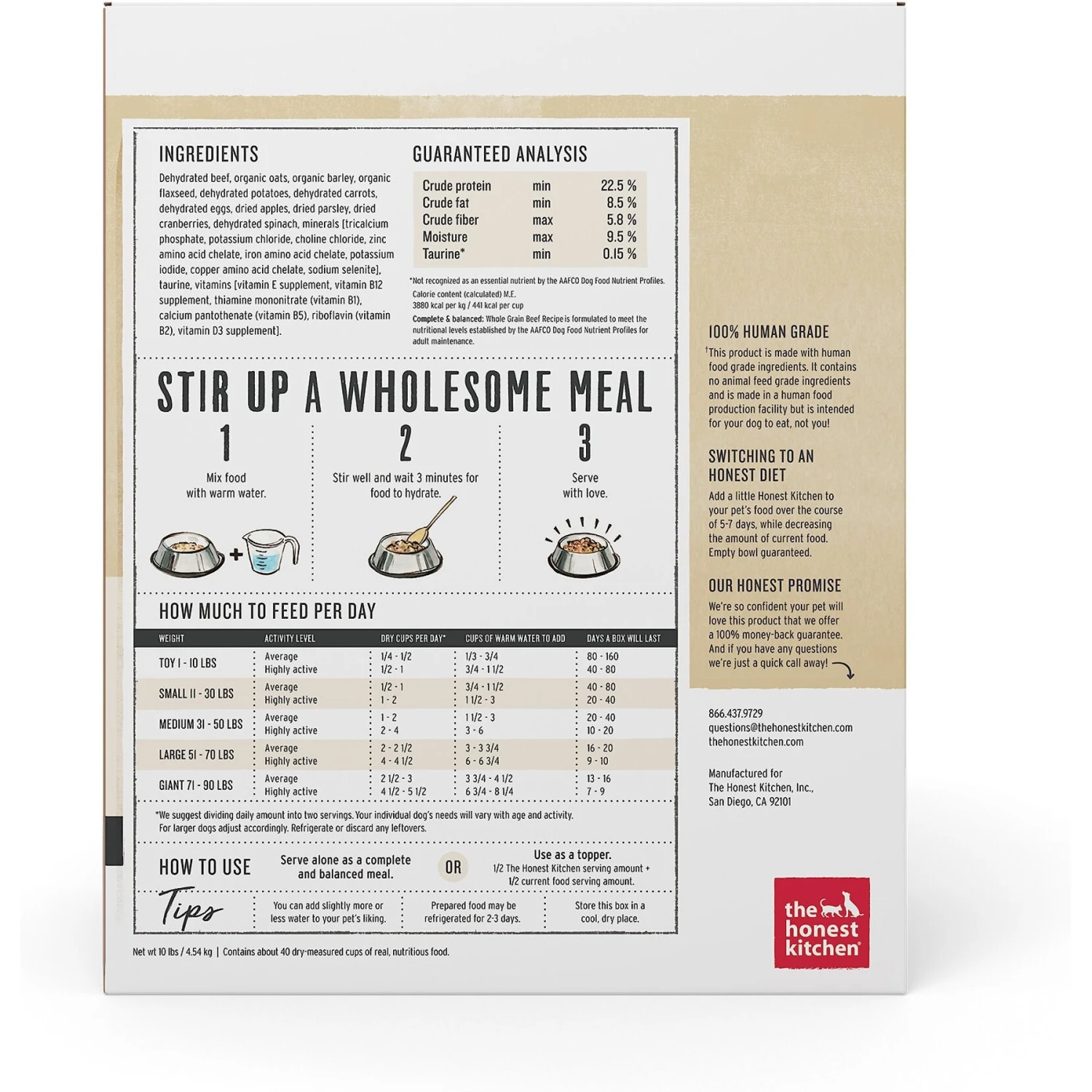 The Honest Kitchen Whole Grain Beef Recipe Dehydrated Dog Food 2 The Honest Kitchen Whole Grain Beef Recipe Dehydrated Dog Food - Image 2