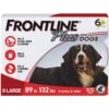 Frontline Plus Flea & Tick Spot Treatment For Extra Large Dogs, 89-132 Lbs
