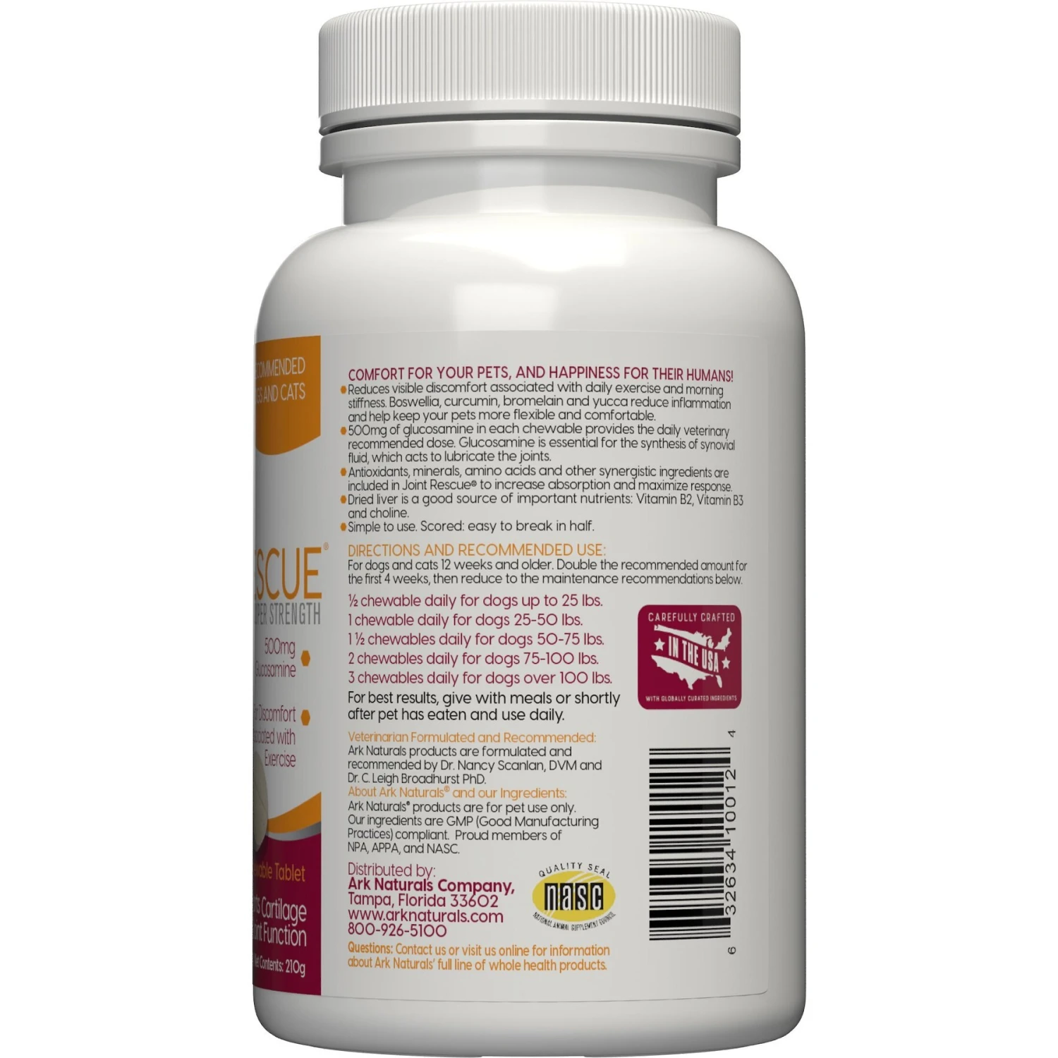 Ark Naturals Joint Rescue Super Strength Chewable Tablet Joint Supplement For Dogs 4 Ark Naturals Joint Rescue Super Strength Chewable Tablet Joint Supplement For Dogs - Image 4